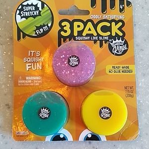 3 pack compound Kings squishy slime
